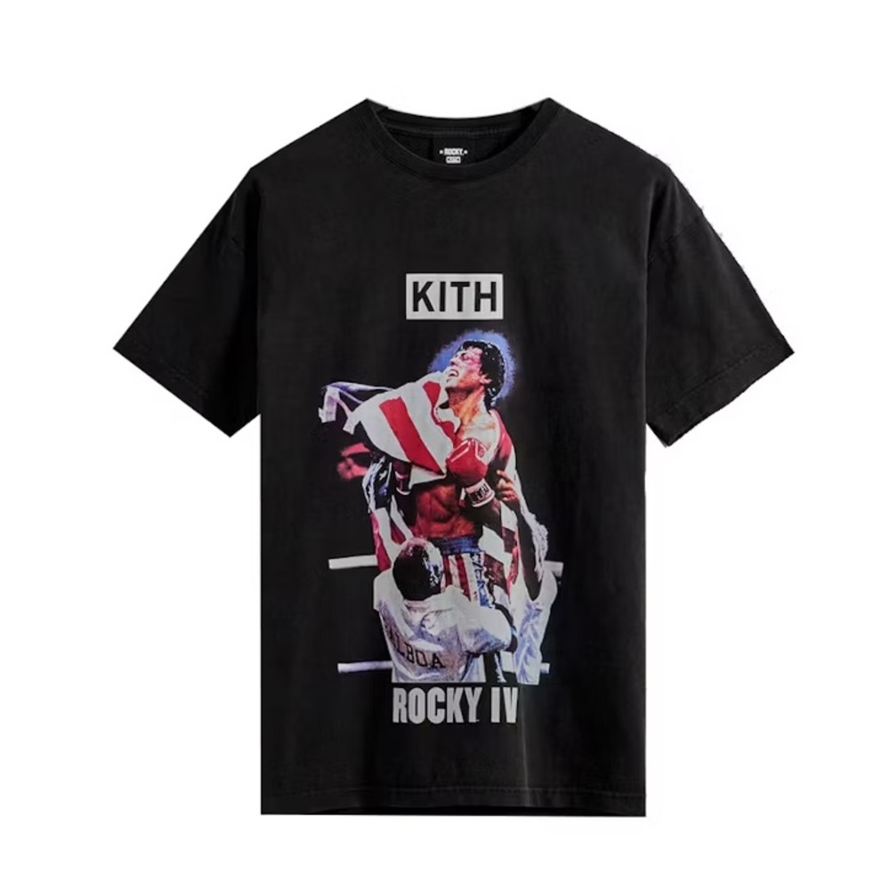 Kith Rocky IV Vintage Black Tee